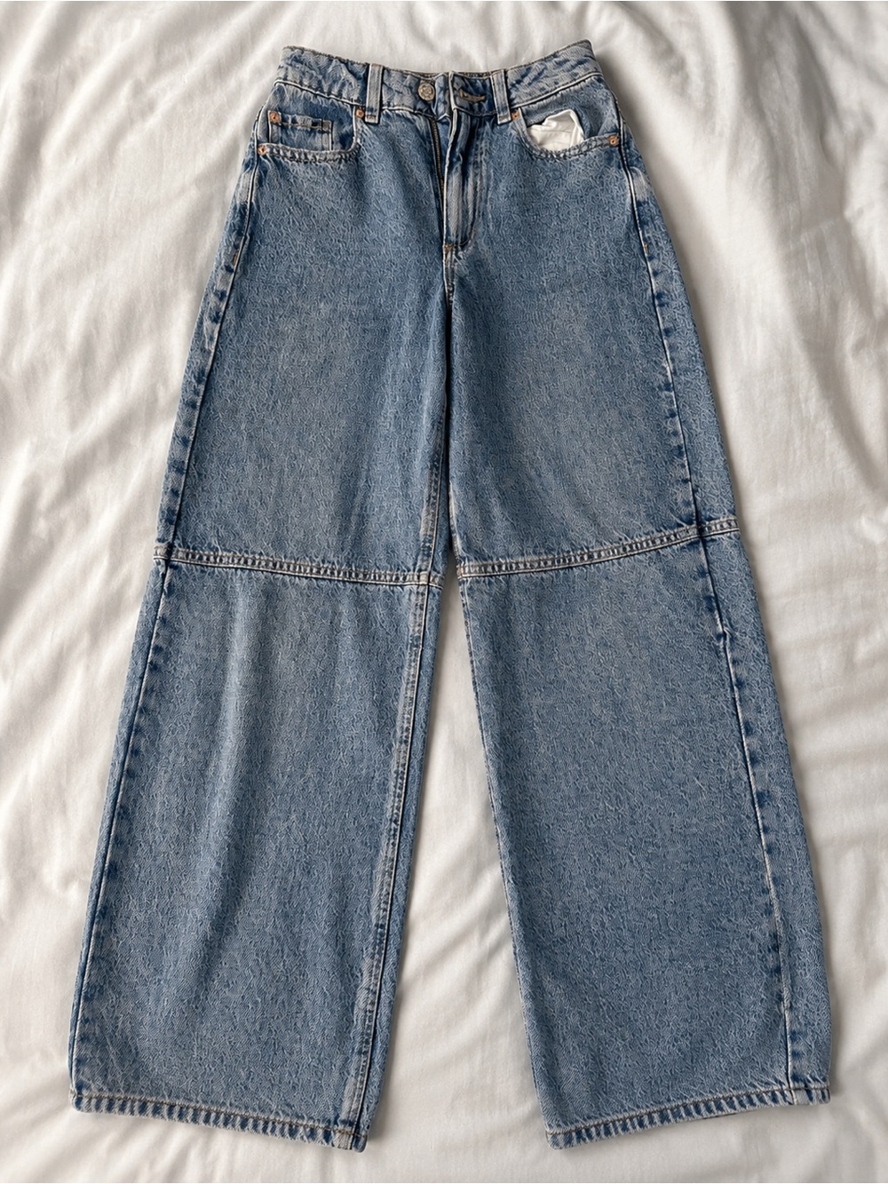 Garage Light Blue Wide-Leg Jeans